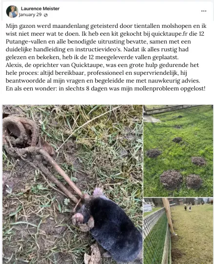 De pyrotechnische mollendoder: de beste val om van mollen af te komen?