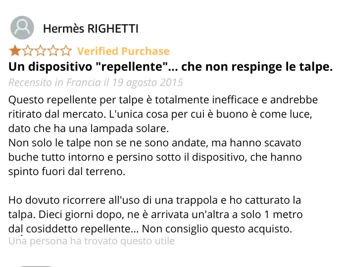 Anti-Talpa Solare: Recensione e Confronto Definitivo con il Kit QuickTaupe per un Giardino Senza Talpe