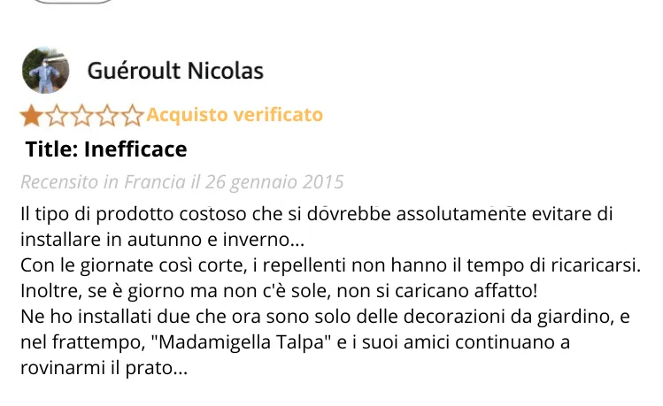 Anti-Talpa Solare: Recensione e Confronto Definitivo con il Kit QuickTaupe per un Giardino Senza Talpe