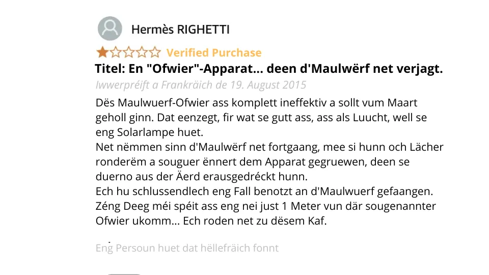 Solar-Wullmaus-Ofwier: Den Ultimate Verglach mam QuickTaupe-Set fir e Gaart ouni Wullmais